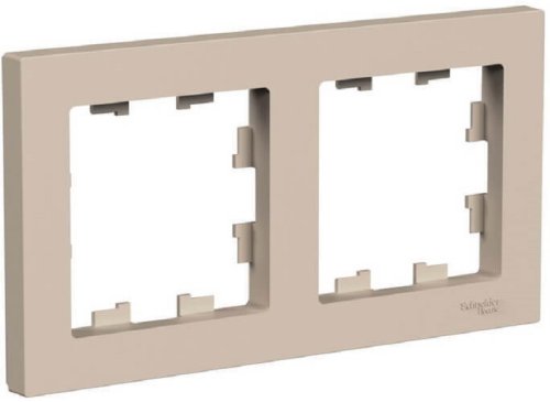 Рамка универсальная Systeme Electric AtlasDesign 2-м. песочный фото Рамка универсальная Systeme Electric AtlasDesign 2-м. песочный картинка
